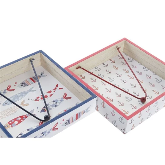 Szalvétatartó 18x18x4 cm 2 féle