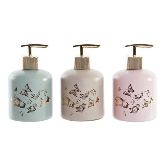 Szappantartó pillangós 8x8x14 cm 500 ml 3 féle