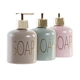Szappantartó 8x8x14 cm 450 ml 3 féle