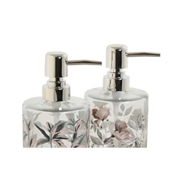 Szappantartó virágos 8x8x17 cm 400 ml 2 féle