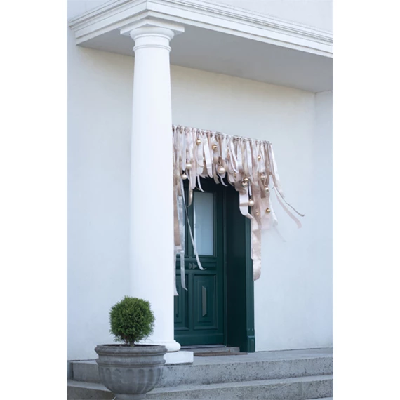 Szatén szalag hideg arany 25 mm x 25 m