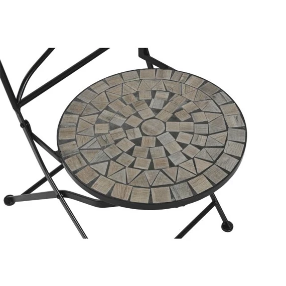 Szék kovácsolt vas, mozaik mintával 42x50x90 cm