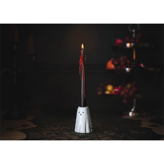 Szellem gyertyatartó fehér 8 cm S/6