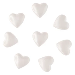 Szív öntapadós 2,6x2,4x0,8 cm S/8