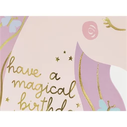 Születésnapi kártya unikornis, mix, 15x18,5 cm