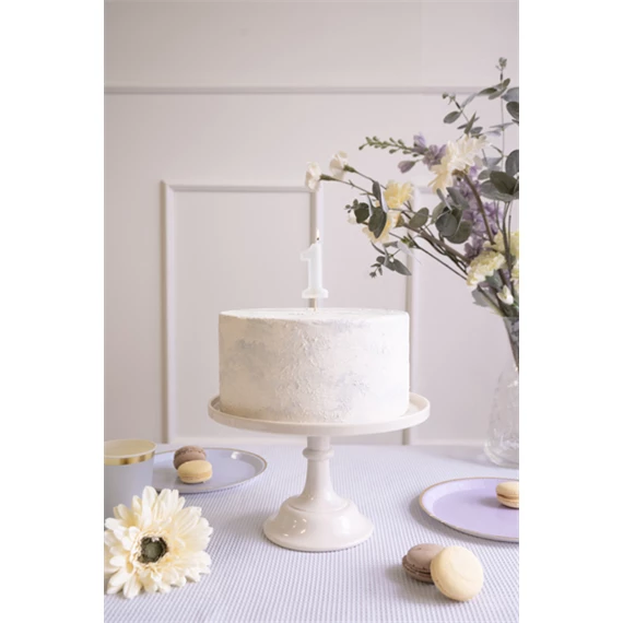 Szülinapi gyertya 1-es szám világos menta 6 cm