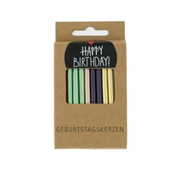 Szülinapi gyertya metál 6 cm S/24