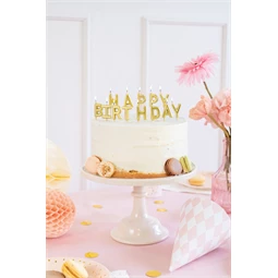 Szülinapi gyertyák boldog születésnapot 2,5 cm arany S/13