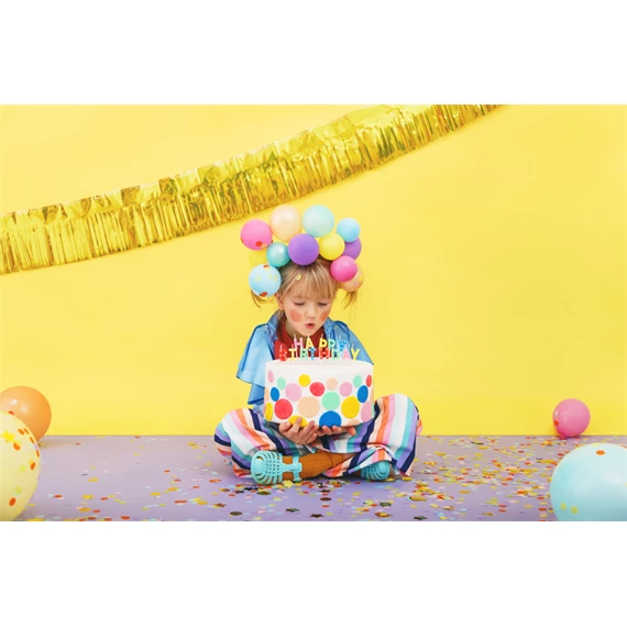 Szülinapi gyertyák happy birthday, mix, 2,5 cm S/13