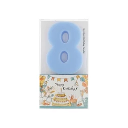 Szülinapi számgyertya 8-as 6 cm