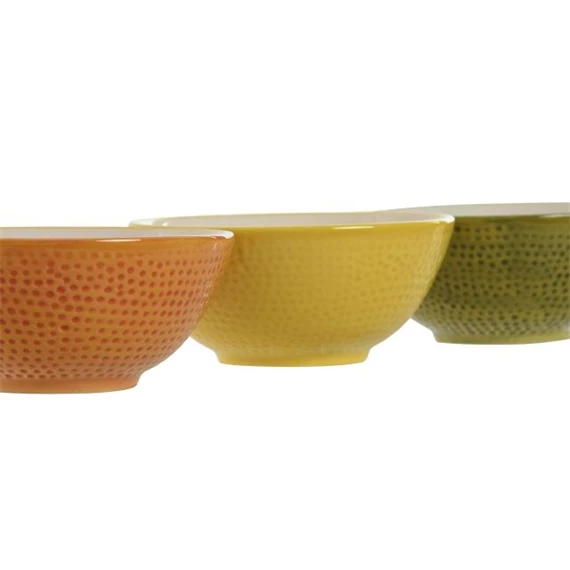 Tál citrus mintás 11,5x11,5x5 cm 3 féle