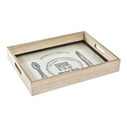 Tálca kávés 40x30x6 cm