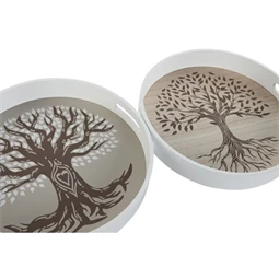 Tálca kerek 35x35x5 cm 2 féle