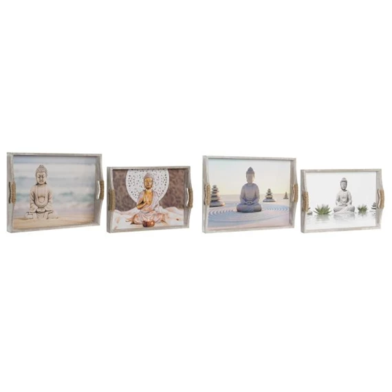 Tálca szett Buddha 40x30x6 cm 2 féle S/2