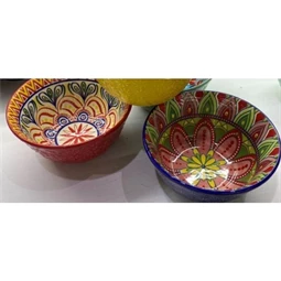 Tányér Mandala mintás 21,5x21,5x5,5 cm 2 féle