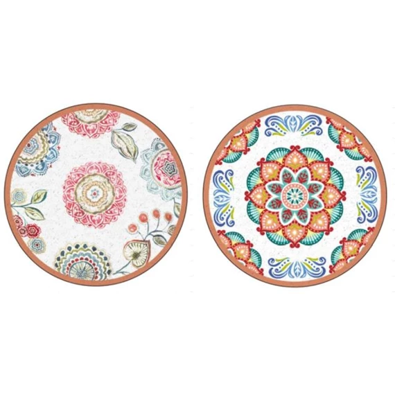 Tányér Mandala mintás 28x28x1 cm 2 féle