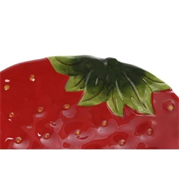 Tányér eper 23,5x18x4,5 cm