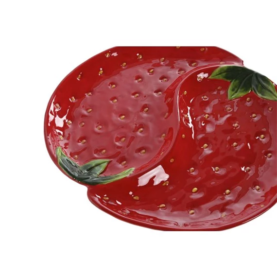 Tányér eper 32x31x3,5 cm