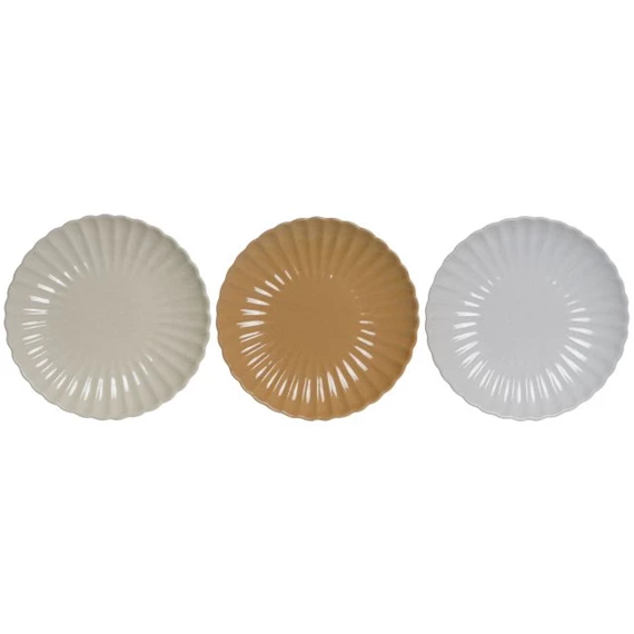 Tányér 20x20x2,5 cm 3 féle