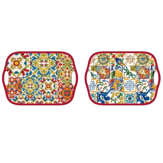 Tányér mintás 28x28x1 cm 2 féle