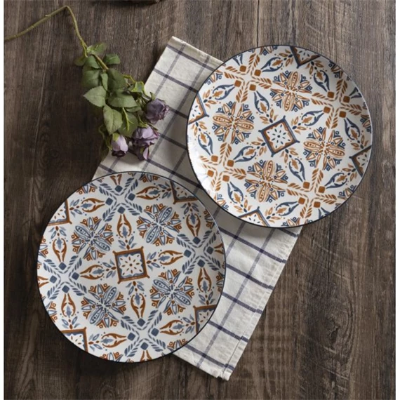 Tányér mintás 26,5x26,5x2 cm 2 féle