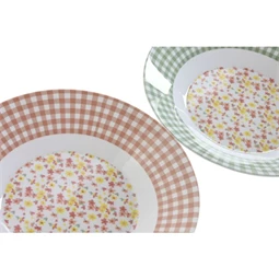 Tányér 23x23x3,6 cm 2 féle