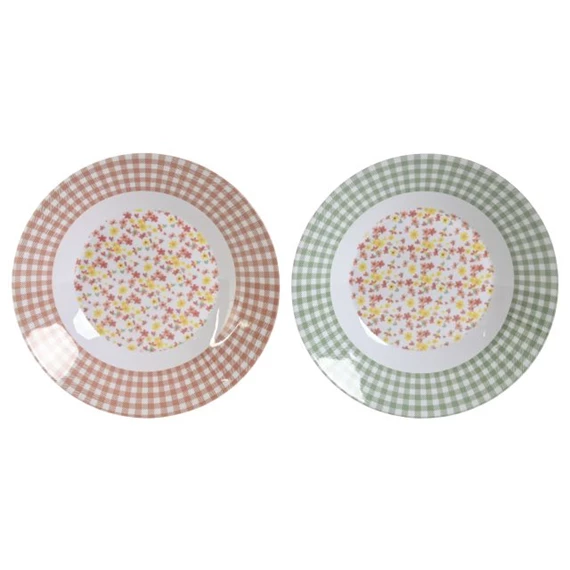 Tányér 23x23x3,6 cm 2 féle