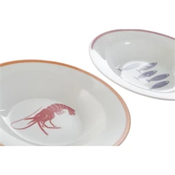 Tányér 21,5x21,5x3,5 cm 3 féle