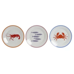 Tányér 27x27x2 cm 3 féle