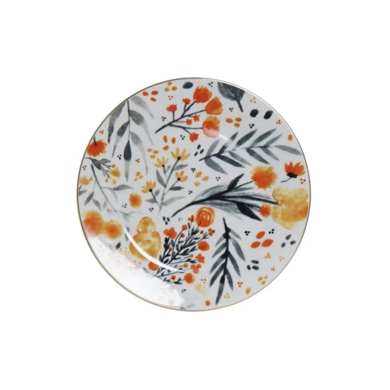 Tányér virágos 19x19x2 cm 2 féle