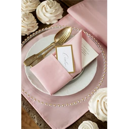 Tányéralátét gyöngyökkel átlátszó, átmérő kb. 32 cm