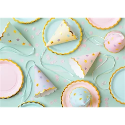 Papírtányér világos rózsaszín 18 cm S/6