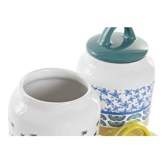 Tároló afrikai mintás 11x11x16 cm 2 féle