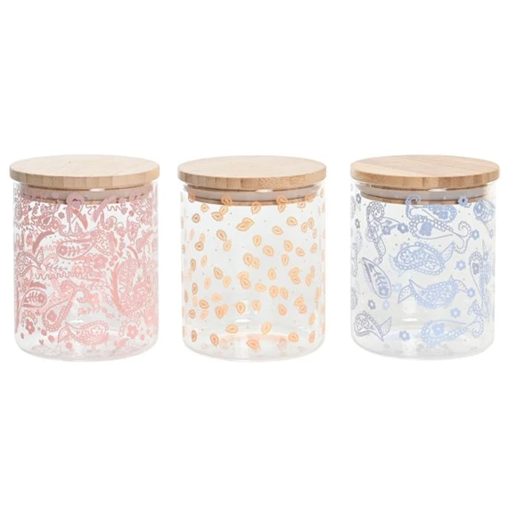 Tároló 10x10x12,5 cm 700 ml 3 féle