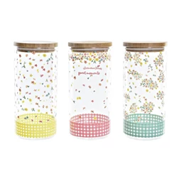 Tároló 10x10x22 cm 1400 ml 3 féle