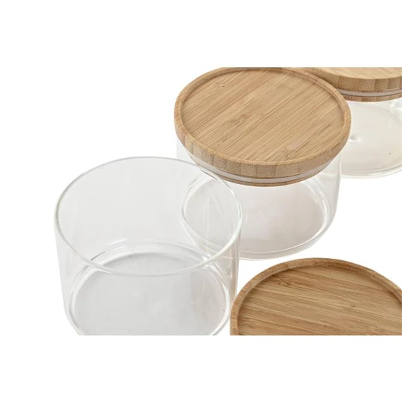 Tároló szett 10x10x7,5 cm S/3 270 ml