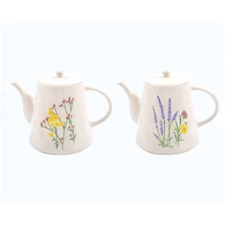 Teáskanna virág mintás 900 ml 22x14x16,5 cm 2 féle