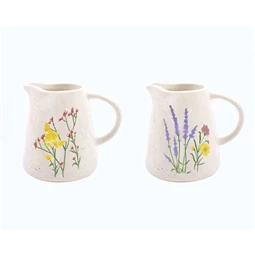 Tejes kancsó virág mintás 12x9x10,6 cm 2 féle