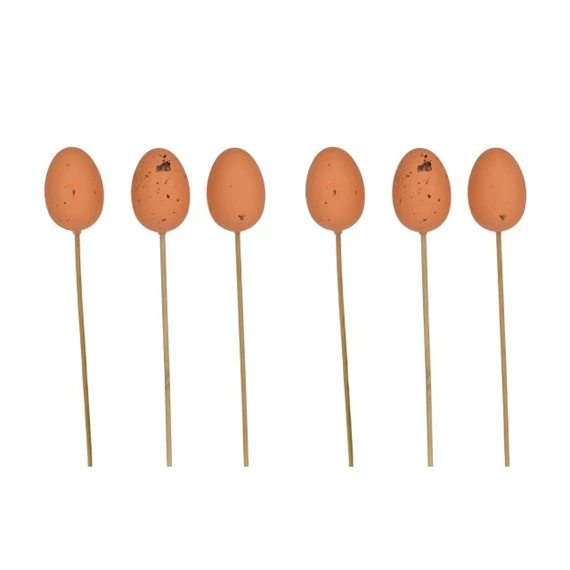 Tojás pöttyös, betűzős 5 cm S/6