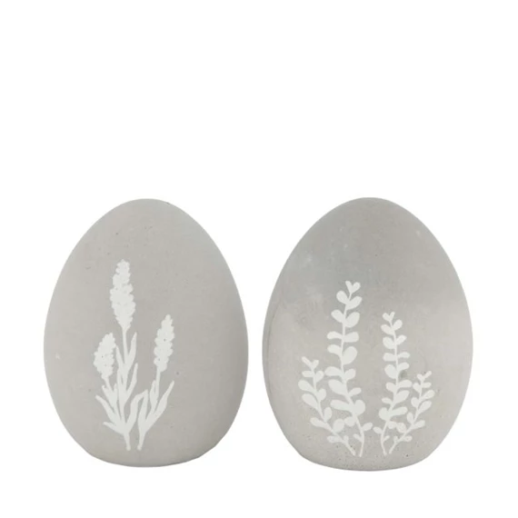 Tojás virág mintával 7x7x9 cm 2féle