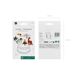 Tortadísz dinoszauruszok, 8-12 cm, mix S/6