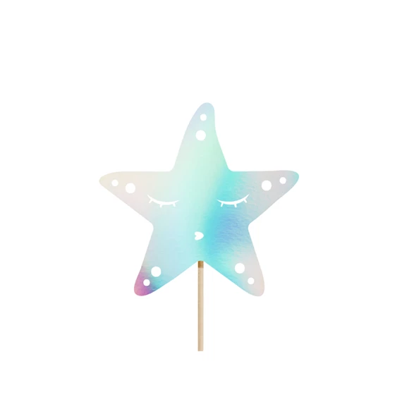 Tortadísz sellő irizáló 24,5 cm S/3