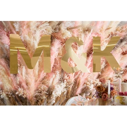 Tükör betű p arany 45x60 cm