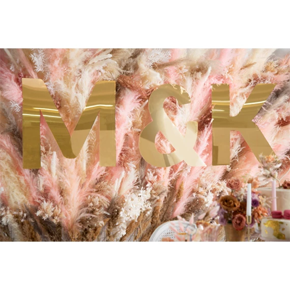 Tükör e betű arany 40x60 cm