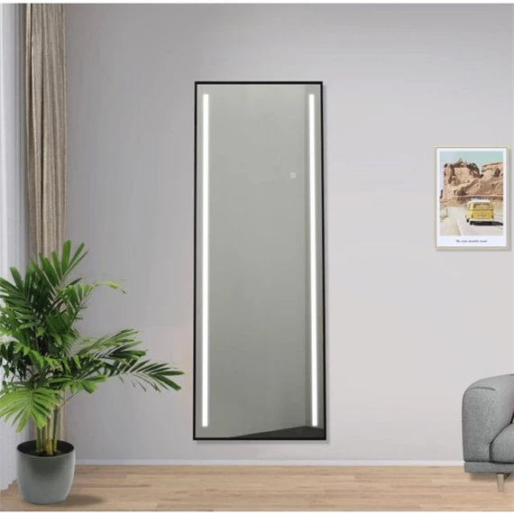 Tükör egész alakos, LED-es 60x0,5x165 cm