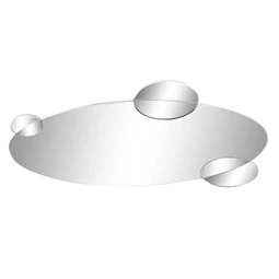 Tükör füstös 120x2x49 cm