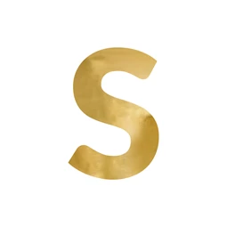 Tükör s betű arany 42x61 cm