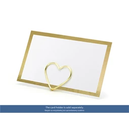 Ültetőkártya keret arany 9,5x5,5 cm S/10