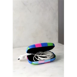 Utazó tok, kockás 4,9x3,2x8,6 cm