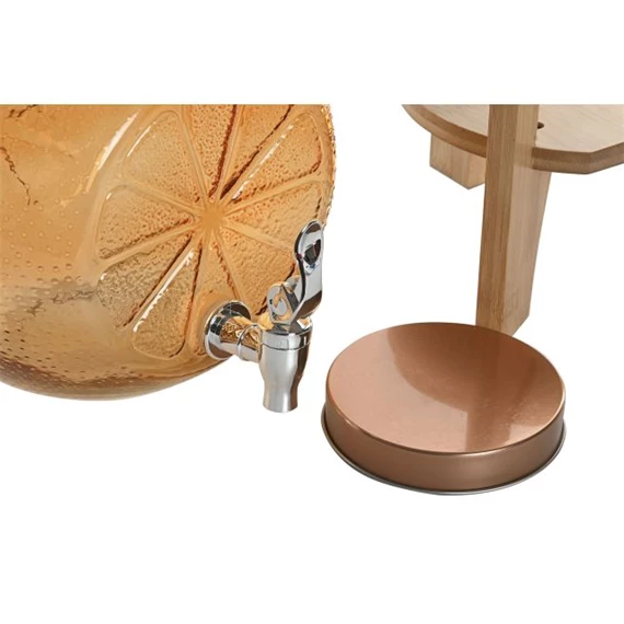 Üveg csappal 24x17,5x24 cm